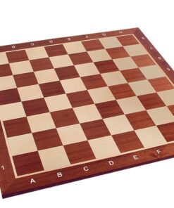 Jeu d'échec & Echiquier Taille no 4+ (avec notation) acajou / sycomore