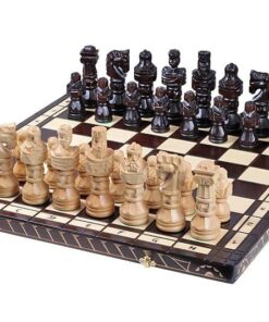 174-1-Ensemble-Old-Polish-Jeu-Echecs-Bois-Cerisier-Echiquier-Bois-Hêtre