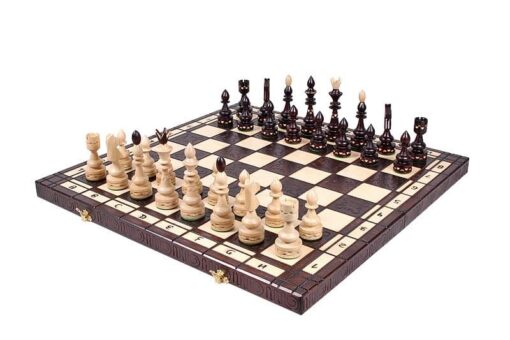 177-1-Ensemble-Olympic-Petit-Jeu-Echecs-Bois-Charme-Hêtre-Echiquier-Bois-Hêtre
